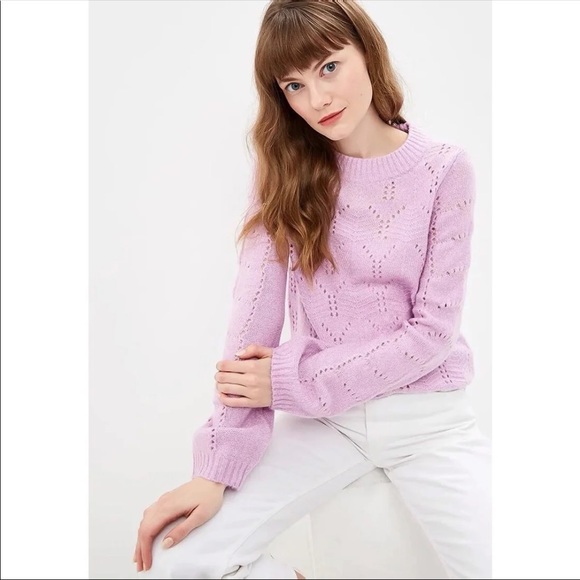 Gap Pointelle Crew Neck Sweater - Picture 2 of 8